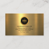 Faux Gold Layer Video Sound Display Sound Mixer Visitekaartje (Achterkant)