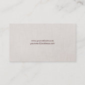 Faux Gold Leaf Circle Patroon Oranje Visitekaartje (Achterkant)