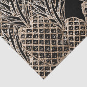 Faux Gold Leaf Pineapple Collage Tissuepapier (Detail)