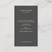 Faux Gold Leaf Visitekaartje (Achterkant)