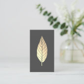 Faux Gold Leaf Visitekaartje (Staand voorkant)