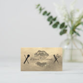 Faux Gold Leather / Makeup and Hair Visitekaartje (Staand voorkant)