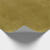 Faux Gold Leather Texture Cadeaupapier (Hoek)