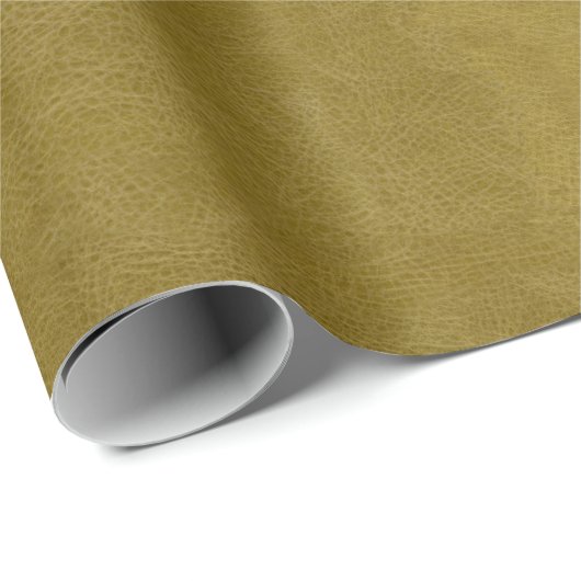 Faux Gold Leather Texture Cadeaupapier (Rol Hoek)
