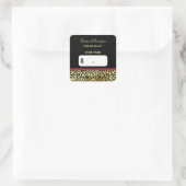 FAUX Gold Leopard Print Hair Boutique Prijs Labels (Tas)