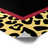 FAUX Gold Leopard Print Woman Hair Boutique Sign (Hoek)