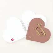 Faux Gold Lettering Elegant Honeymoon Journal 2021 Notitieboek (Binnen)