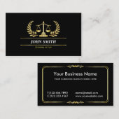 Faux Gold Libra Laurel Professional Visitekaartje (Voorkant / Achterkant)