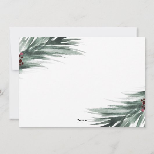 Faux Gold Lijst Prettige feestdagen Feestdagenkaart (Achterkant)