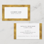Faux Gold Lijst Visitekaartje (Voorkant / Achterkant)
