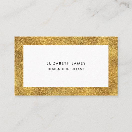 Faux Gold Lijst Visitekaartje (Voorkant)