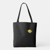 faux gold lips . makeup kunstenaar monogram schoon tote bag (Achterkant)