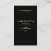 Faux Gold Lobster Visitekaartje (Achterkant)