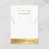 Faux Gold Logo Modern Oorsprongsvertoning van Kett Visitekaartje (Voorkant)