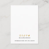 Faux Gold Logo Modern Oorsprongsvertoning van Kett Visitekaartje (Achterkant)