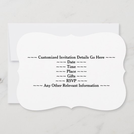 Faux Gold look 85th Birthday Party + aangepaste na Kaart (Achterkant)