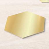 Faux Gold look elegant Blank met moderne Sjabloon  Kartonnen Onderzetters (Schuin)