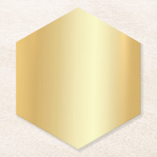 Faux Gold look elegant Blank met moderne Sjabloon  Kartonnen Onderzetters