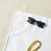 Faux Gold Love My Tribe Beach Towel Strandlaken (In situ)