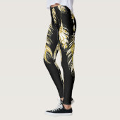 *~* Faux Gold Luxe feathers & Crystals Chic Trendy Leggings (Links)