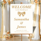 Faux Gold Luxe Welcome for Formal Venues Acryl Bord
