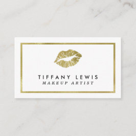 Faux Gold Makeup artistieke Visitekaartjes