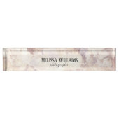 Faux Gold Marble Business Desk naamplaat Naambordje (Voorkant)