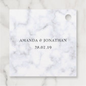 Faux Gold Marble Geometric Bedankjes Labels (Achterkant)