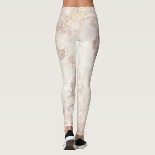 Faux Gold Marble-Leggings Leggings (Achterkant)