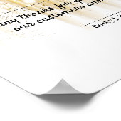 Faux gold Medewerker van het bewijs van maandelijk Poster (Hoek)