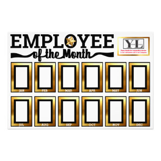 Faux Gold medewerker van het maandfoto-display Foto Afdruk