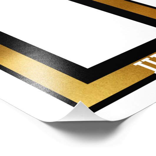 Faux Gold medewerker van het maandfoto-display Foto Afdruk (Hoek)