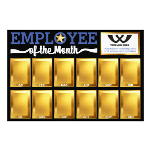 Faux Gold medewerker van het maandfoto-display Foto Afdruk