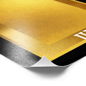 Faux Gold medewerker van het maandfoto-display Foto Afdruk (Hoek)