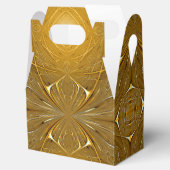 Faux Gold Metal Pattern-ontwerp Bedankdoosjes (Geopend)