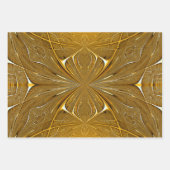Faux Gold Metal Pattern-ontwerp Inpakpapier Vel (Voorkant 3)