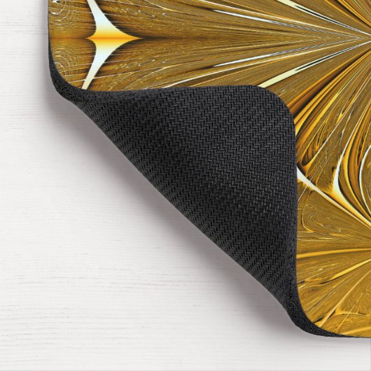 Faux Gold Metal Pattern-ontwerp Muismat (Hoek)