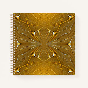 Faux Gold Metal Pattern-ontwerp Notitieboek