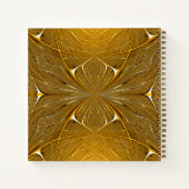Faux Gold Metal Pattern-ontwerp Notitieboek (Achterkant)
