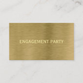 Faux Gold Metal Texgement Party Ticket (Voorkant)