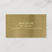 Faux Gold Metal Texture Appointcard Afsprakenkaartje (Achterkant)