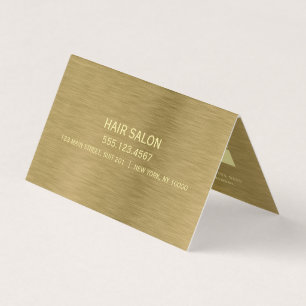 Faux Gold Metal Texture Appointcard Visitekaartje