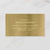 Faux Gold Metal Texture Bachelorette Party Ticket (Achterkant)