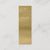 Faux Gold Metal Texture Gift Labels (Voorkant)