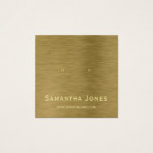Faux Gold Metal Texture Jewelry Display Kaart (Voorkant)