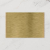 Faux Gold Metal Texture — Specificatiebehuizing Kortingskaartje (Achterkant)