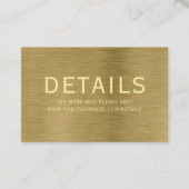 Faux Gold Metal Texture — Specificatiebehuizing Kortingskaartje (Voorkant)