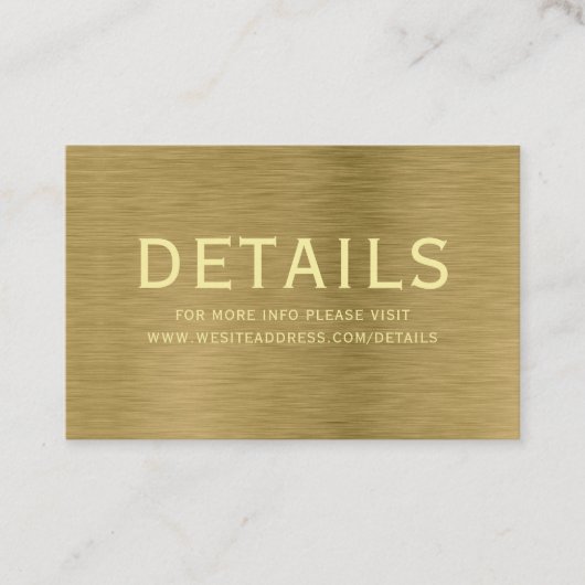 Faux Gold Metal Texture — Specificatiebehuizing Kortingskaartje (Voorkant)