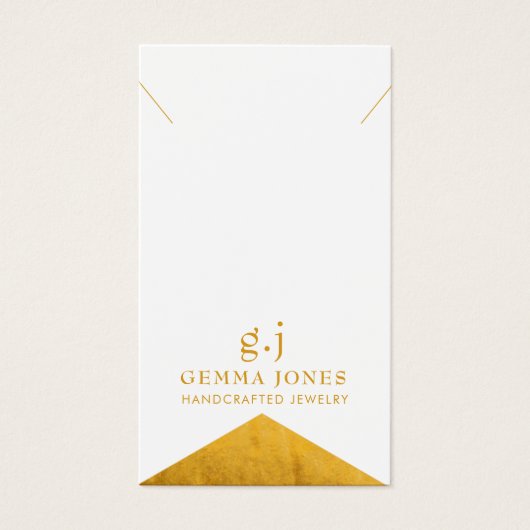 Faux Gold Metallic Folie Visitekaartje (Voorkant)