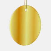 Faux Gold Metallic look - Aangepaste lege Sjabloon Keramisch Ornament (Rechts)